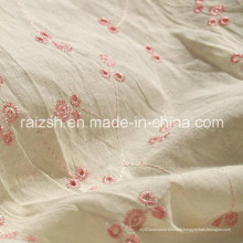 Tissus de coton Tissu de lin brodé avec protection contre les rayonnements